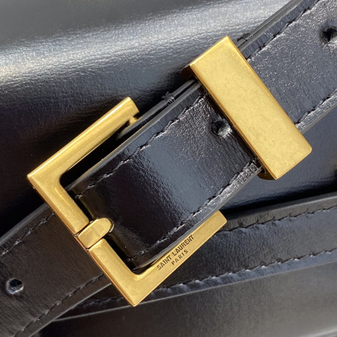 Manhattan Shoulder Bag In Box Black For Women 11.4in/29cm YSL 5792710SX0W1000
