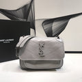 YSSL Niki Baby Chain Bag  Grey For Women 8in/21cm YSL