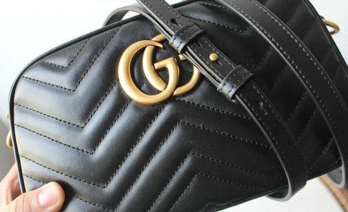 Gucci GG Marmont small matelassÃƒÆ’Ã‚Â© shoulder bag
