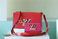 Louis Vuitton Twist MM Bag Epi Red/ Pink For Women,  Shoulder and Cross Body Bags 9.1in/23cm Louis Vuitton