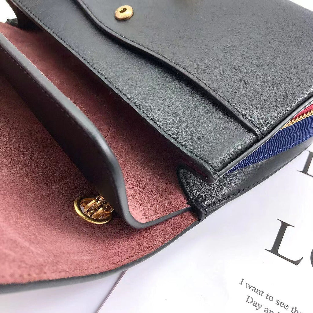 ChanelMaroon Medallion Nude Reissue 2.55 Classic 225 GlamIap Black Bag For Women 24cm/9.4in