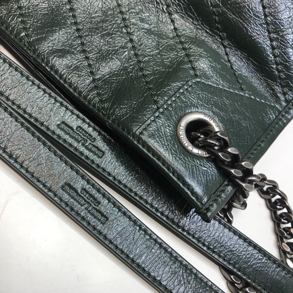 YSSL Niki Medium Shopping Bag Green For Women 12in/32cm YSL