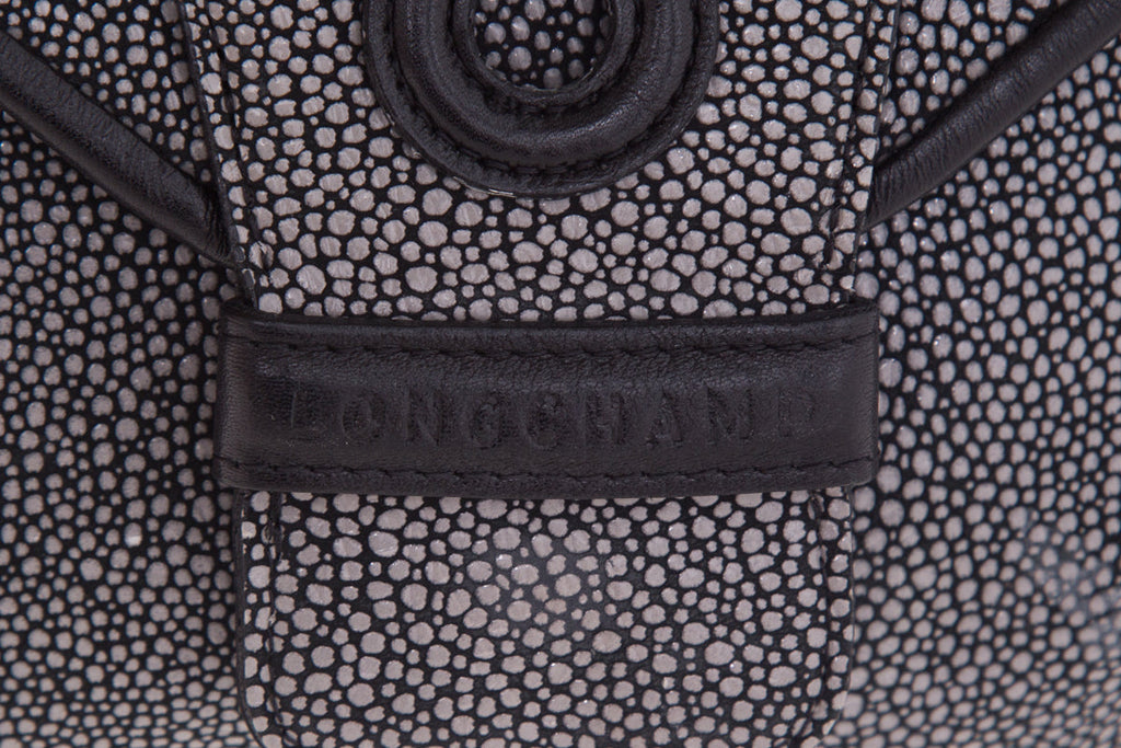 Longchamp Black Leather Shoulder Bag