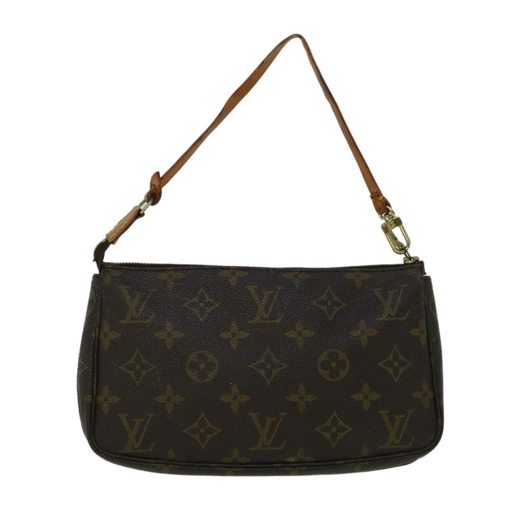 Louis Vuitton Pochette Accessoire  Canvas Clutch Bag