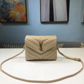 Loulou Mini Shoulder Bag Beige For Women 7in/18cm YSL