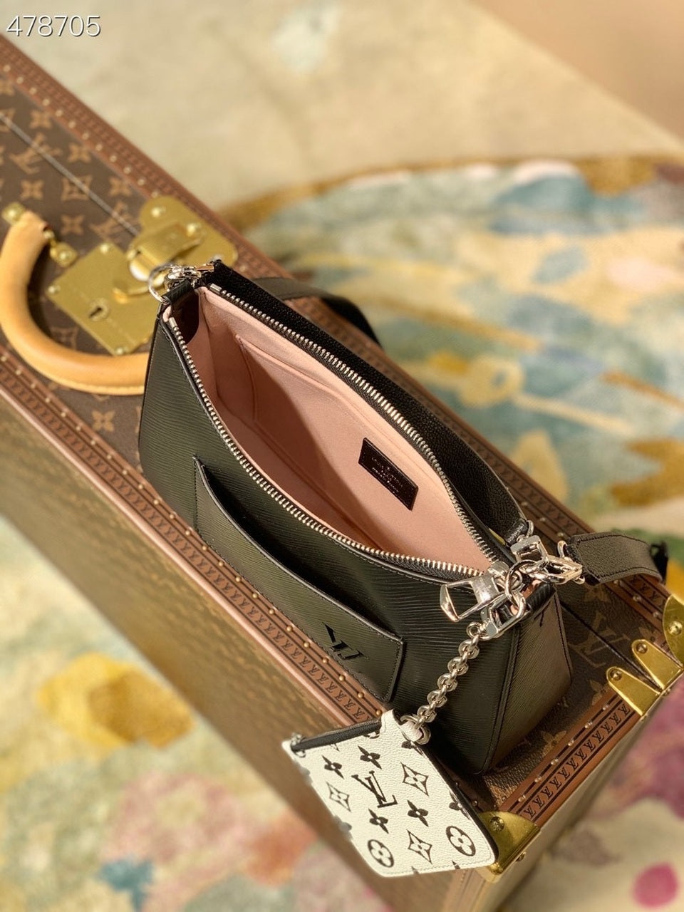 Louis Vuitton Marelle Tote MM Epi Black For Women, Women’s Handbags, Shoulder And Crossbody Bags 11.8in/30cm Louis Vuitton M59954