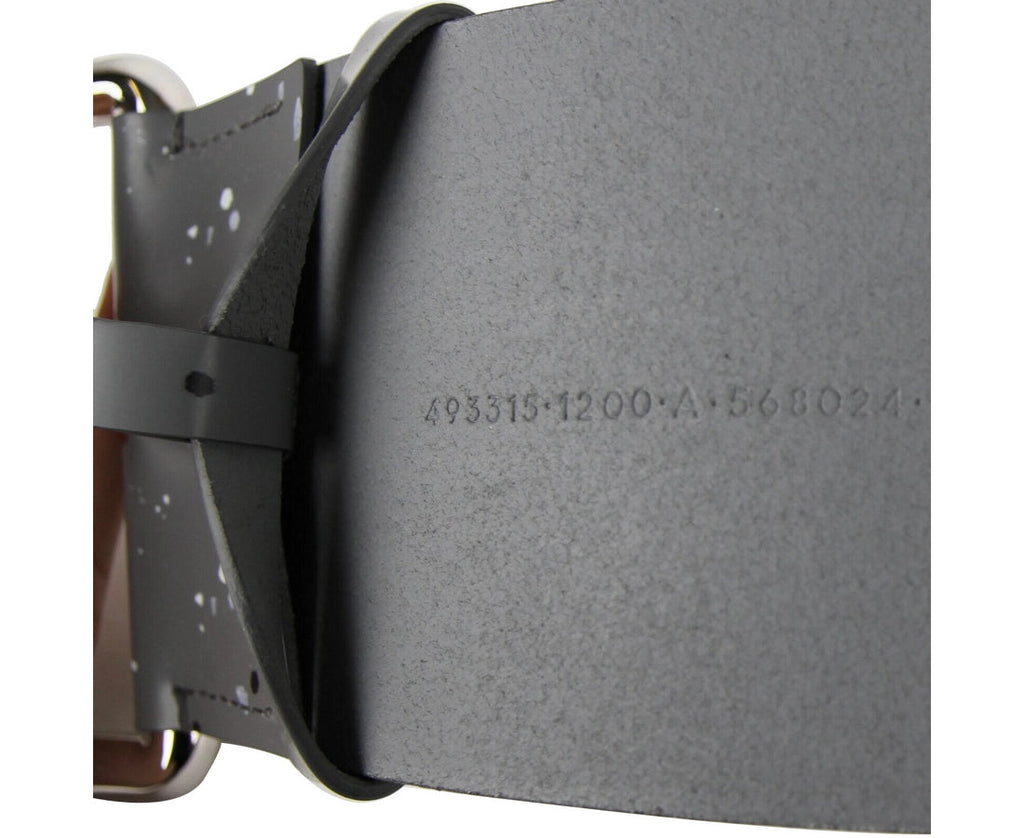 Balenciaga Women's Dark Grey Linoleum Wide Belt (80 / 32)