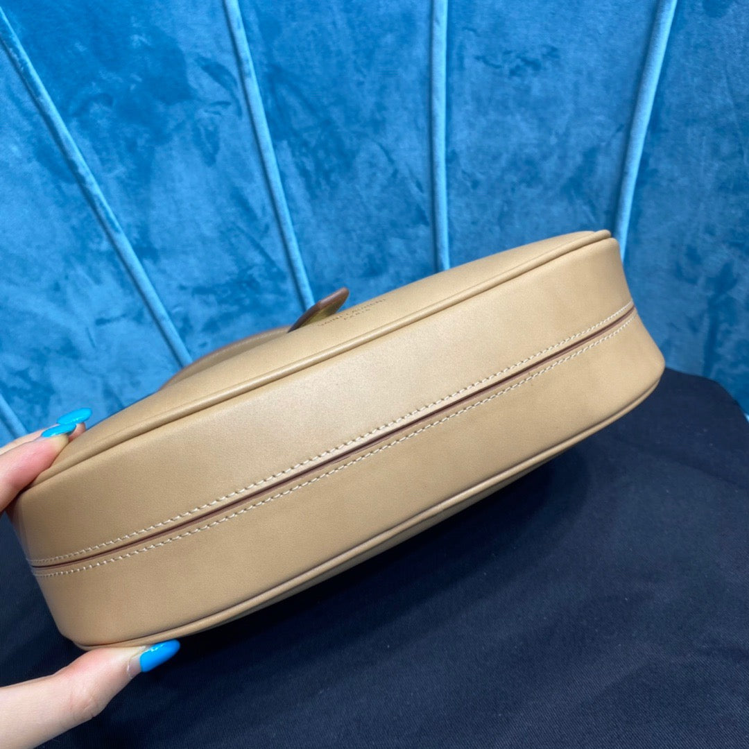 Top Quality Le Fermoir Hobo Bag Brown For Women 9.5in/24cm YSLÂ 