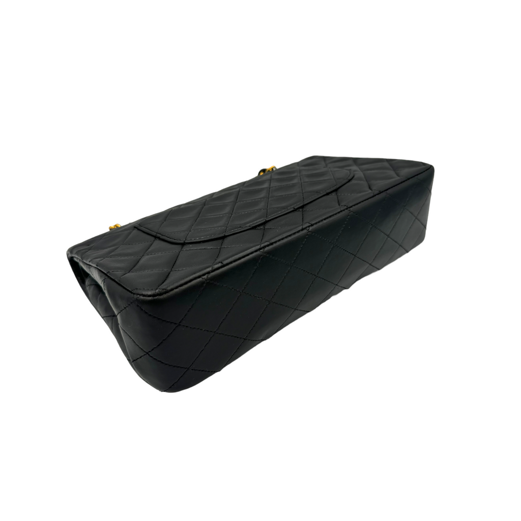 Chanel Classic Double Flap Medium Black Lambskin Gold