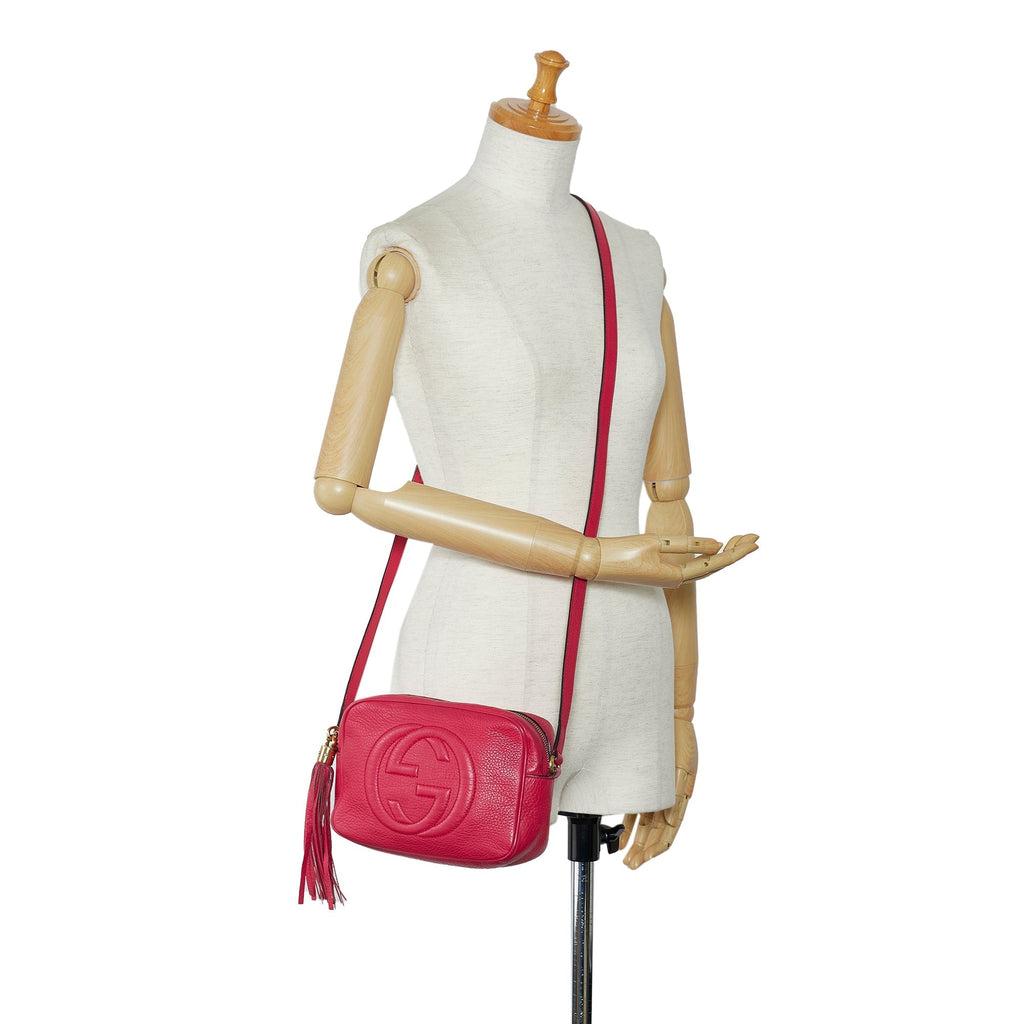 Gucci Soho Diorsco Crossbody Bag Red