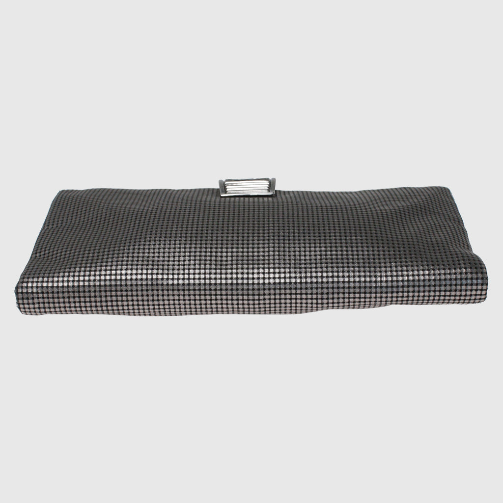 Metallic SiLouis Vuittoner Laser Etched Clutch
