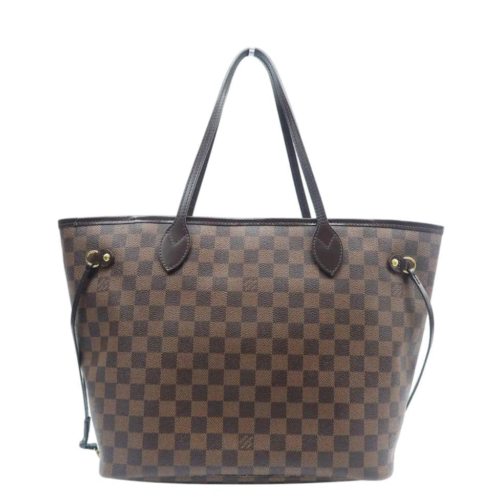 LOUIS VUITTON  Neverfull MM Damier Ebene Shoulder Bag Rose ballerine