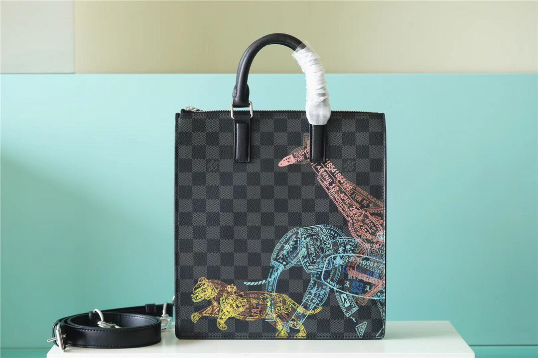 Louis Vuitton Sac Plat Cross Damier Graphite Canvas For Men, Bags, Shoulder And Crossbody Bags 11.2in/28.5cm Louis Vuitton N45276
