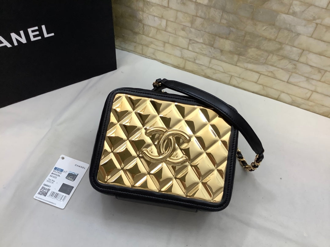 Chanel anity Case Black With Gold Metal For Women, Women’s Handbags, Shoulder And Crossbody Bags 7.2in/19cm AS2900