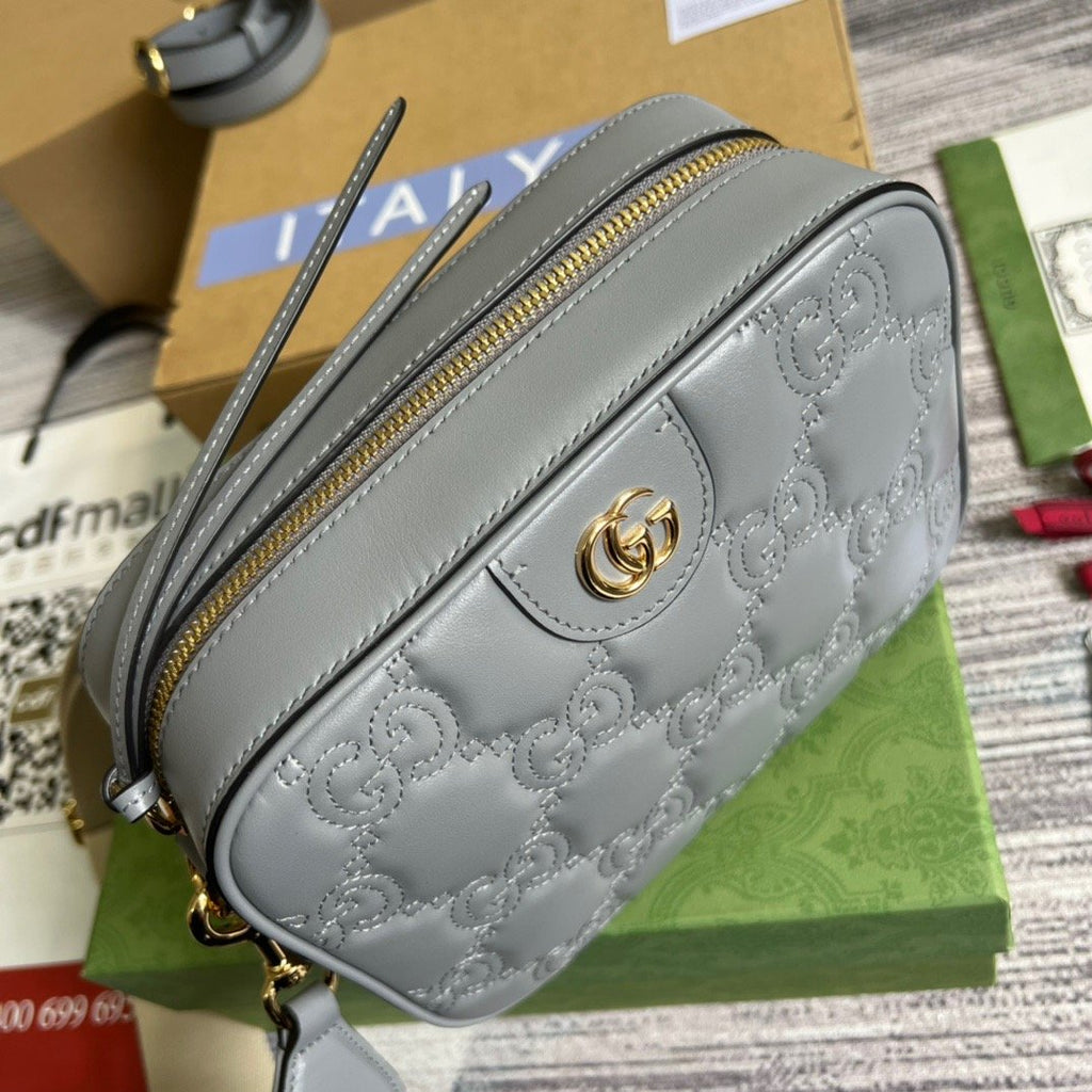 Gucci Matelasse Shoulder Bag Jade Green For Women, Women’s Bags 8.5in/22cm Gucci