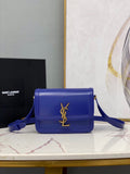 YSSL Solferino Medium Satchel In Box Navy Blue For Women 9in/23cm YSLÂ 6343050SX0W4147