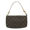 Louis Vuitton Pochette Accessoire  Canvas Clutch Bag