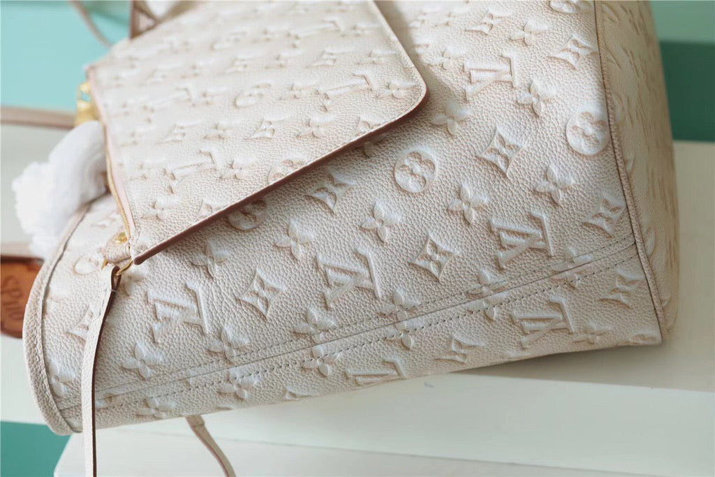 Louis Vuitton Neverfull MM Monogram Empreinte Pale Beige For Women,  Shoulder and Crossbody Bags 12.2in/31cm Louis Vuitton M46231