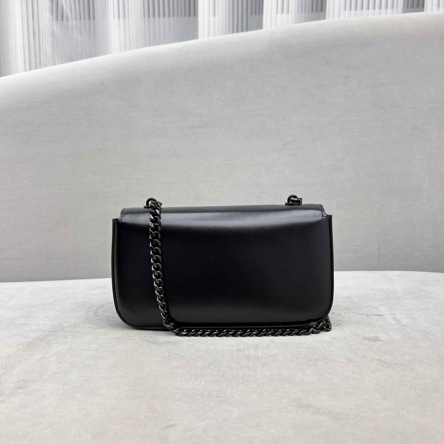 Chain Shoulder Bag Triomphe Black For Women 8in/20.5cm 197993EQJ.38NN