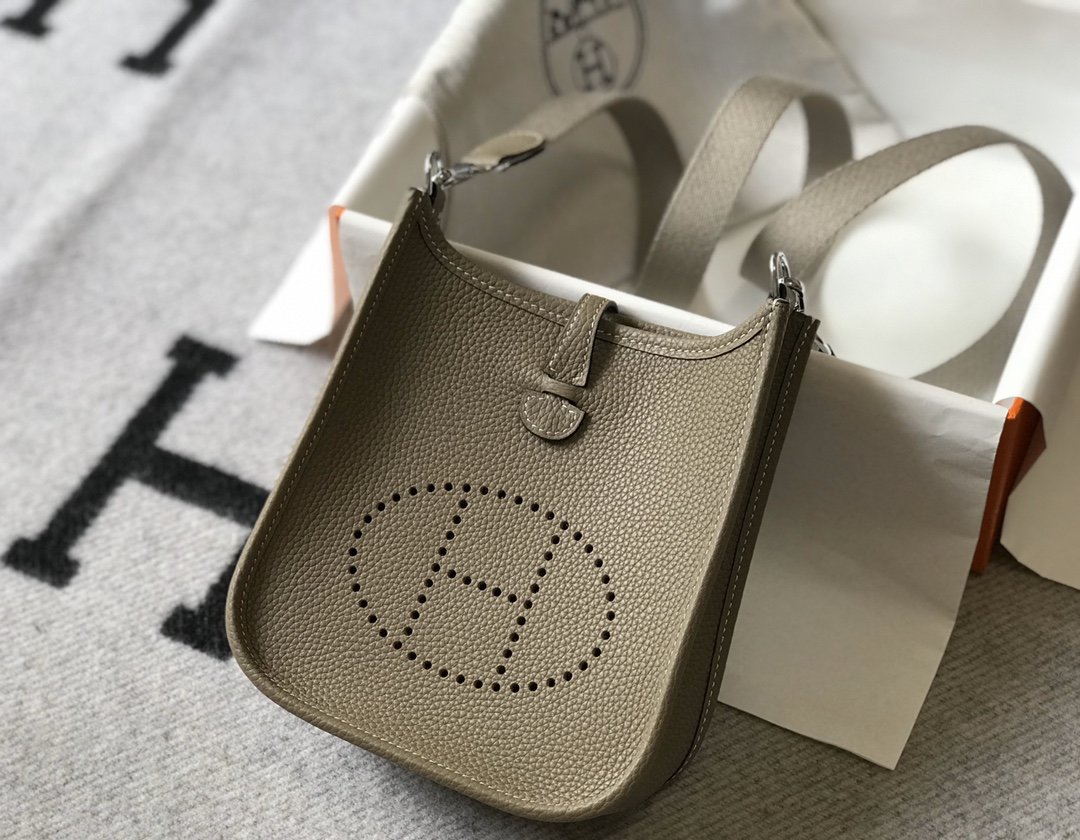 Evelyne 16 Amazone Bag Greige With SiLouis Vuittoner-Toned Hardware For Women, Shoulder And Crossbody Bags 6.3in/16cm