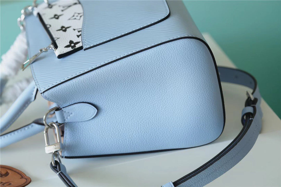 Louis Vuitton Marelle Epi Bleu Nuage Blue For Women, WomenÃƒÂ¢Ã¢â€šÂ¬Ã¢â€žÂ¢s Handbags, Shoulder And Crossbody Bags 9.8in/25cm Louis Vuitton M59486