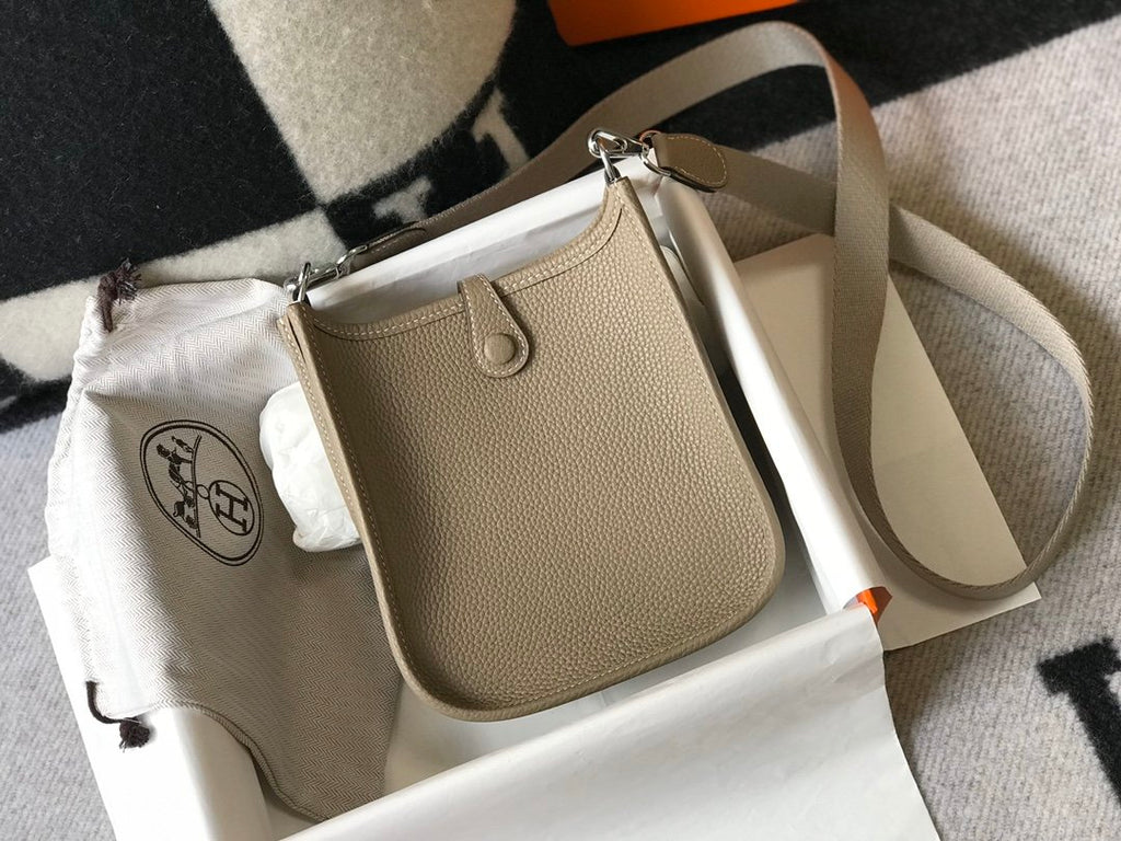 Evelyne 16 Amazone Bag Greige With SiLouis Vuittoner-Toned Hardware For Women, Shoulder And Crossbody Bags 6.3in/16cm