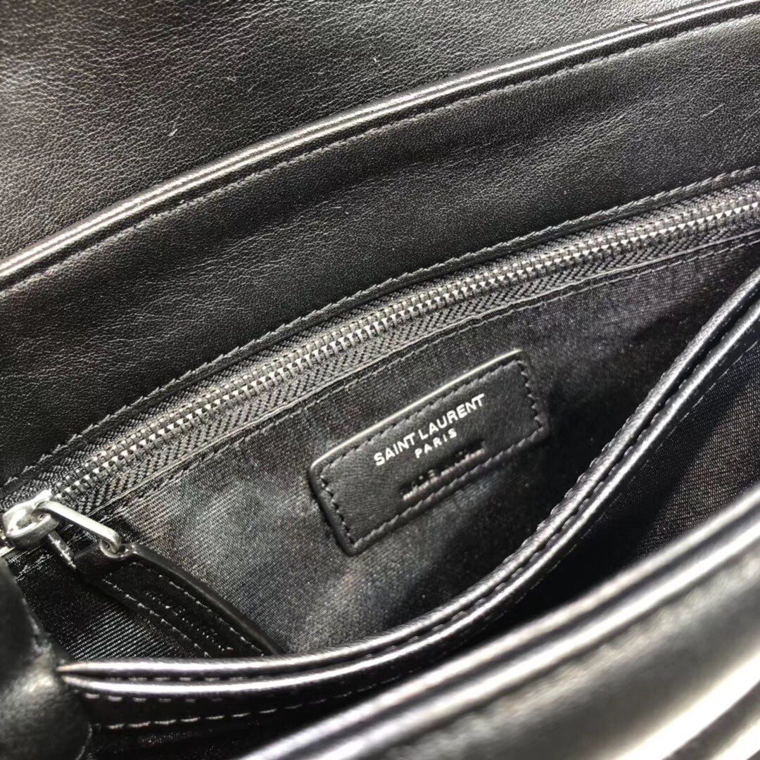 Top Quality Loulou Mini Shoulder Bag Black For Women 7in/18cm YSL