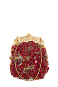 Badgley Mischka Red Mini Frame Clutch