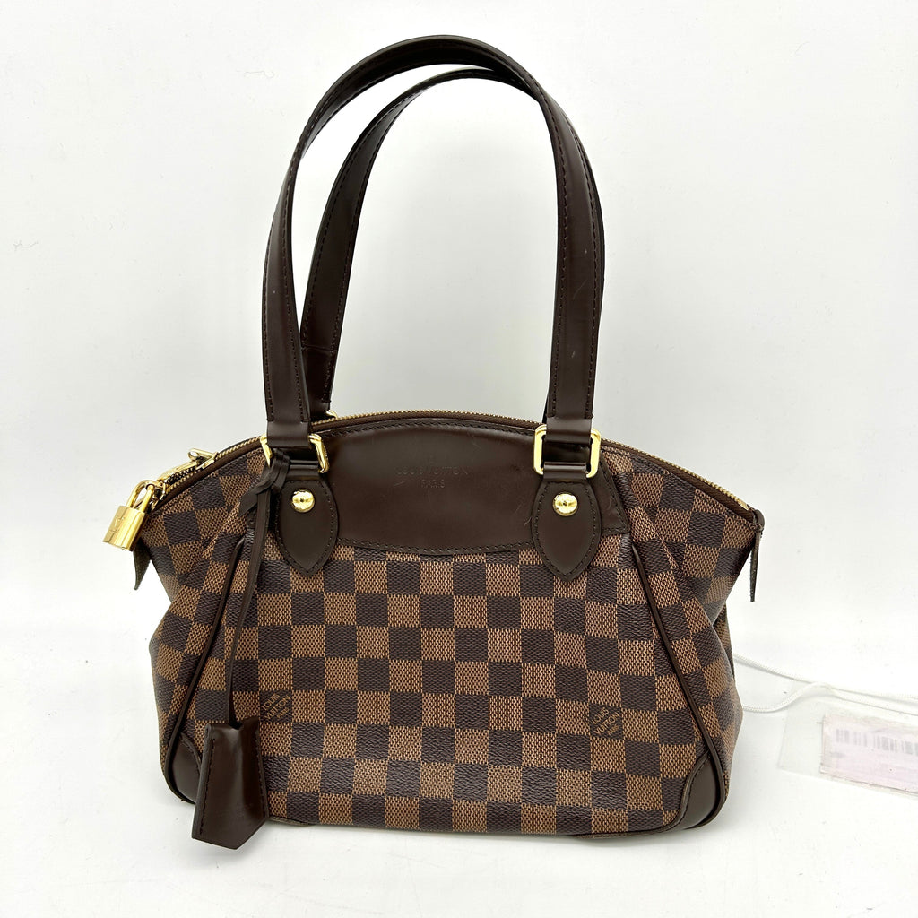 Louis Vuitton Verona PM Shoulder Bag Damie Ebene Leather Brown LA9890