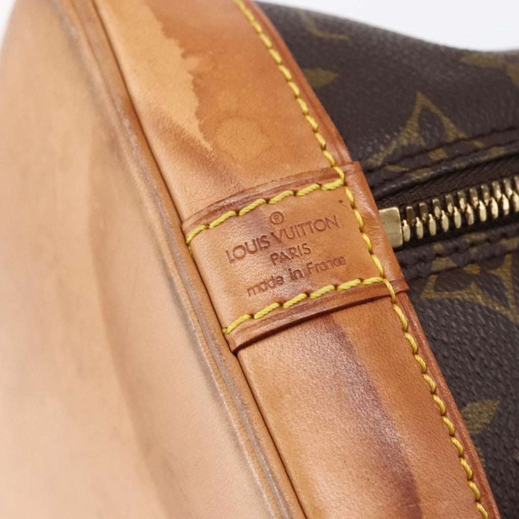 Louis Vuitton Alma Handbag Monogram Canvas Brown Canvas Handbag