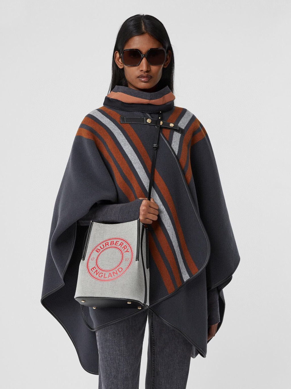 Top Quality PeGucciy Small Canvas Bag Gray For WomLB, Bags 9.8in/25cm