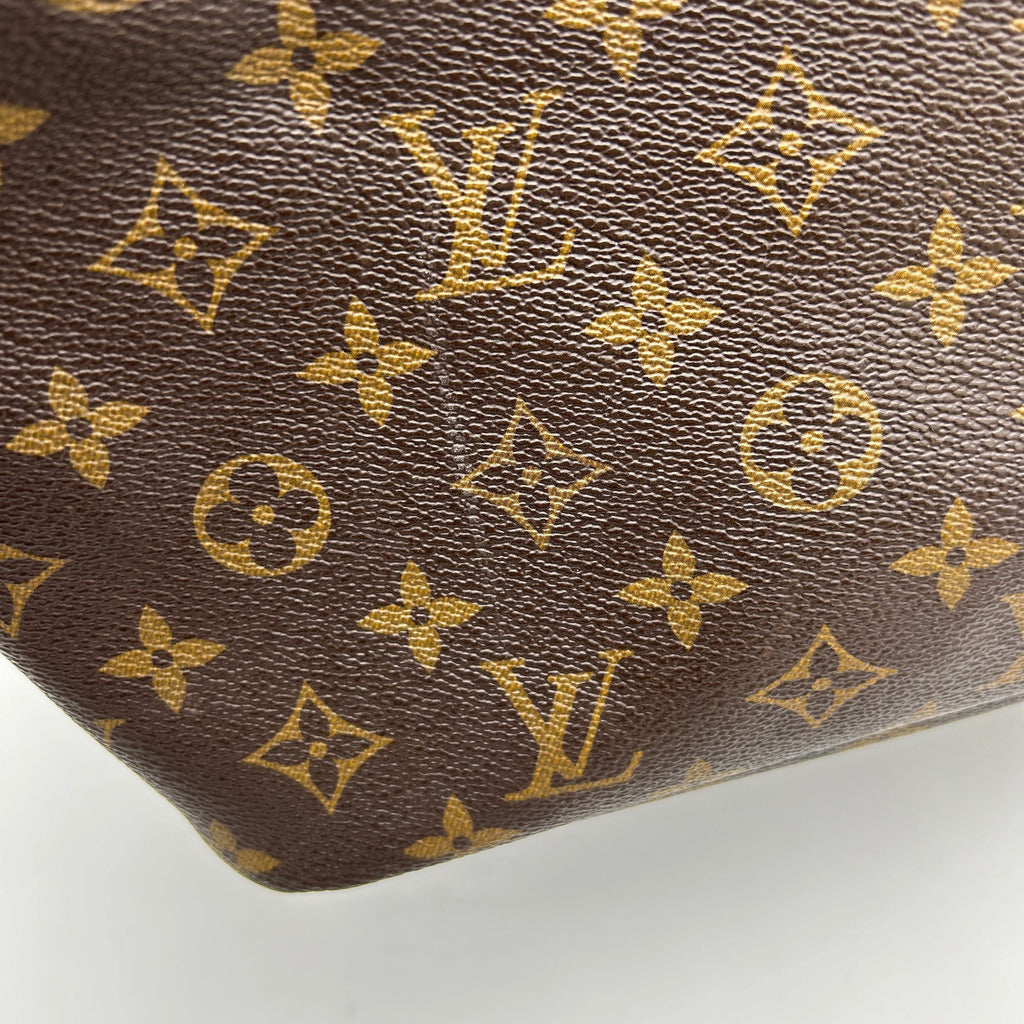 Louis Vuitton Neverfull MM Monogram Brown Shoulder Tote Bag