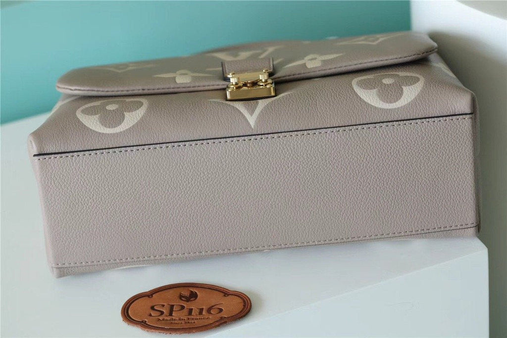 Louis Vuitton Madeleine MM Monogram Empreinte Dove Gray/ Creme Beige For Women,  Shoulder and Crossbody Bags 11.8in/30cm Louis Vuitton M46041
