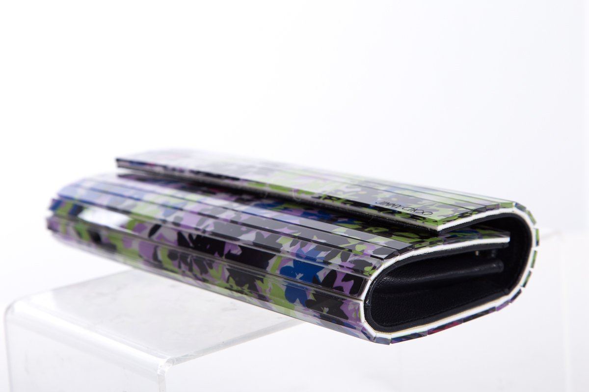 Jimmy Choo Floral Sweetie Acrylic Clutch