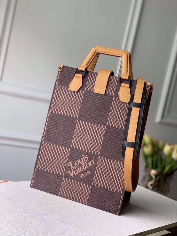 Louis Vuitton Nigo Mini Tote Bag Damier Ebene And Monogram Canvas For Women, WoBags, Shoulder And Crossbody Bags 13.8in/35cm Louis Vuitton N40355