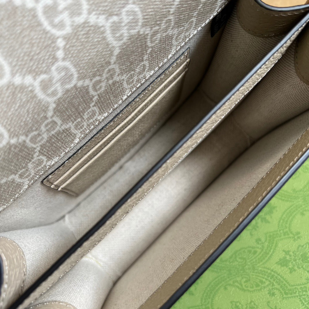Mini Shoulder Bag With Interlocking G Beige For Women, Women’s Bags 7.9in/20cm Ã¢â‚¬Å½671620 UULBT 9683