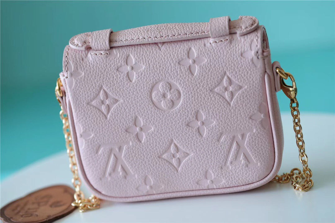 Louis Vuitton Micro Metis Monogram Empreinte Pink For Women, WomenÃƒÂ¢Ã¢â€šÂ¬Ã¢â€žÂ¢s Handbags, Shoulder And Crossbody Bags 5.5in/14cm Louis Vuitton M81389
