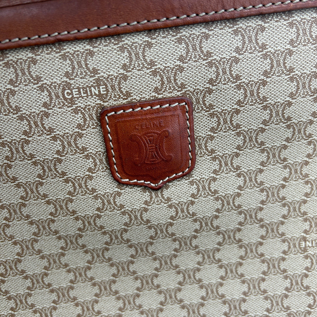 Celine Macadam Beige Clutch Bag