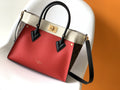 Louis Vuitton On My Side MM Tote Bag Monogram Canvas Red For Women,  Shoulder Bags 12in/31cm Louis Vuitton M53824