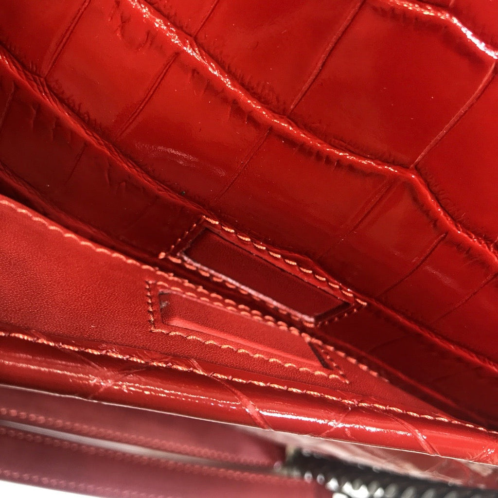 YSSL Niki Medium Chain Bag In-Embossed RedÂ For Women 11in/28cm YSL