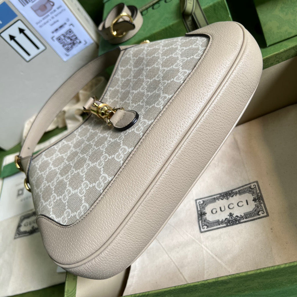 Gucci Jackie 1961 Small Gucci Shoulder Bag Beige For Women, Women’s Bags 11in/28cm Gucci ‎678843 UULAG 9682