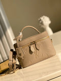 Louis Vuitton Vanity PM Handbag Monogram Empreinte Tourterelle Beige For Women, Women’s Handbags, Shoulder And Crossbody Bags 7.5in/19cm Louis Vuitton M45608