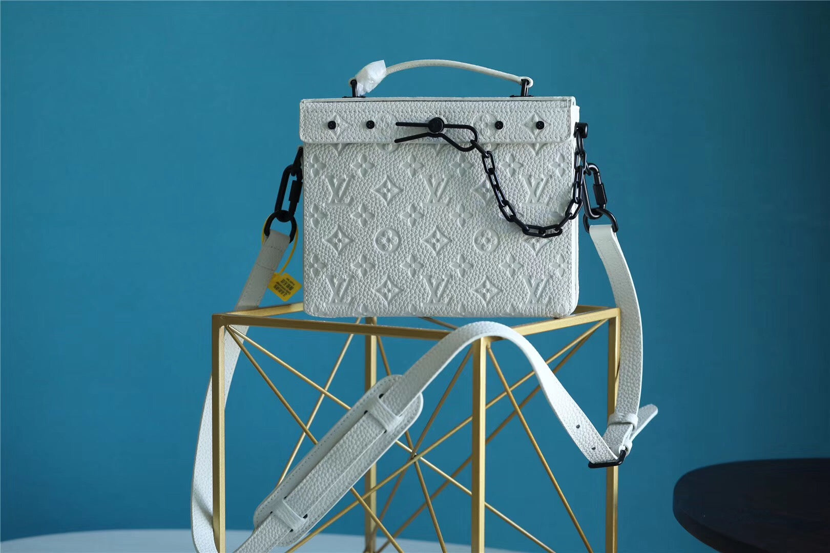Louis Vuitton Mini Soft Trunk Box Taurillon WhiteÃƒâ€šÃ‚Â For Men, Bags, Shoulder And Crossbody Bags 9.1in/23cm Louis Vuitton