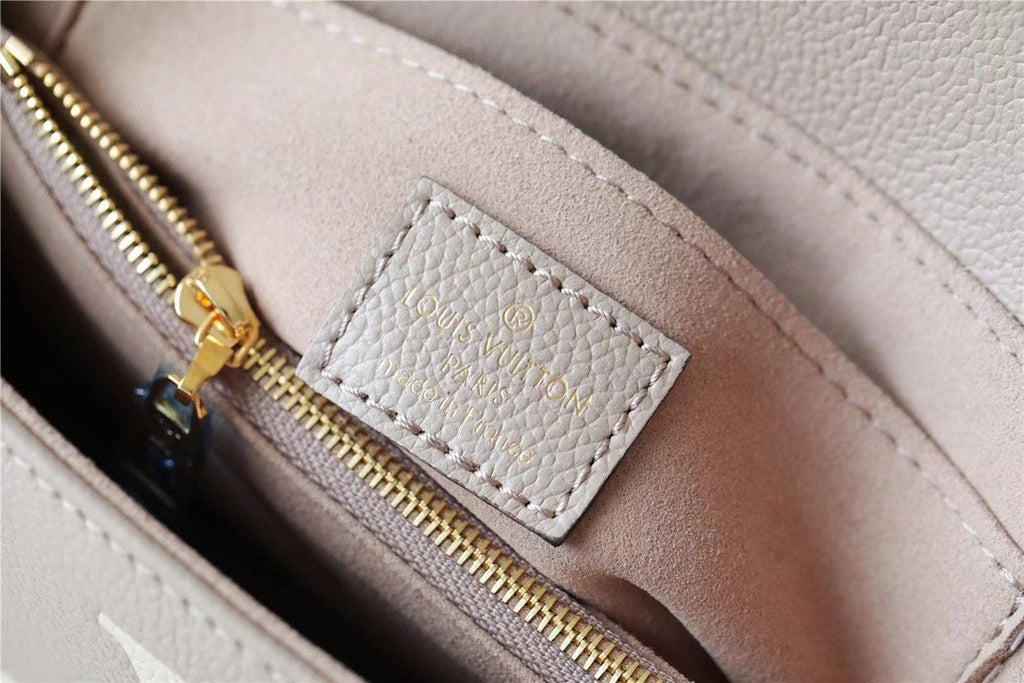 Louis Vuitton Madeleine Monogram Empreinte Dove Gray/ Creme Beige For Women,  Shoulder and Crossbody Bags 9.4in/24cm Louis Vuitton