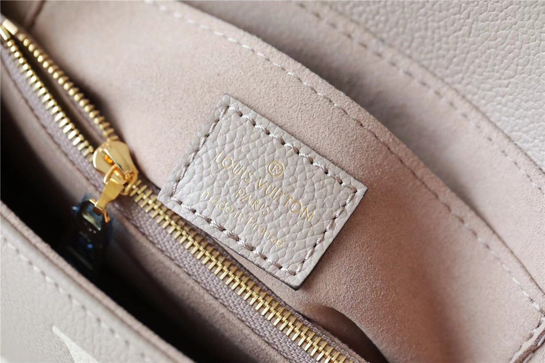 Louis Vuitton Madeleine Monogram Empreinte Dove Gray/ Creme Beige For Women,  Shoulder and Crossbody Bags 9.4in/24cm Louis Vuitton