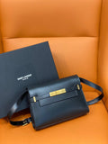 YSSL Manhattan Small Shoulder Bag Black For Women 9in/24cm YSL 6756260SX0W1000