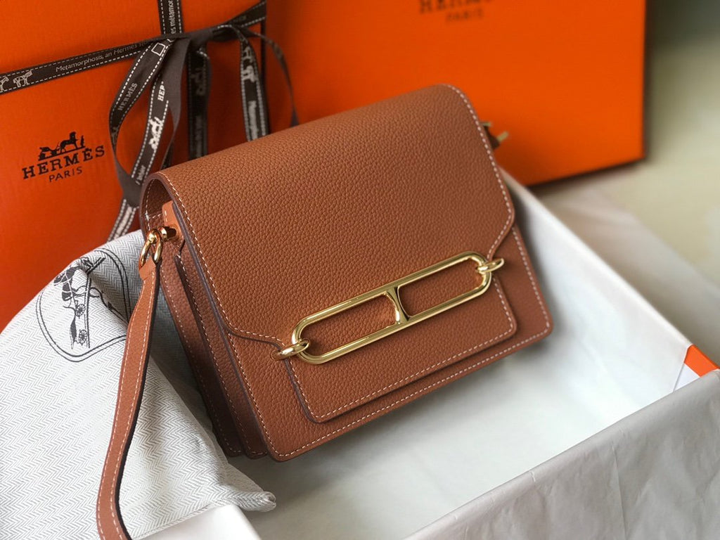 Mini Evercolor Sac Roulis 19 Brown For Women, Handbags, Shoulder Bags 7.5in/19cm