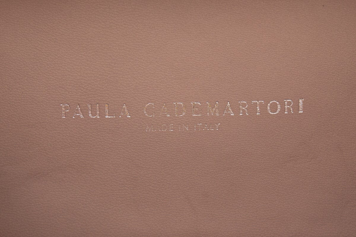 Paula Cademartori Leather Paneled Aqua & Purple Clutch NWT