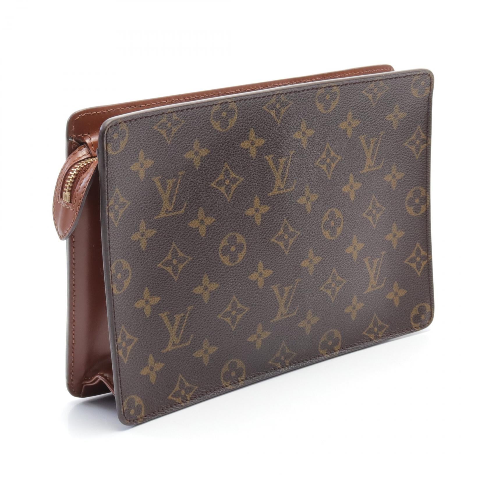 Louis Vuitton Monogram Pochette Homme Canvas Clutch Bag