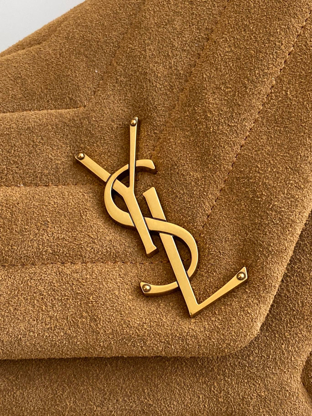 Top Quality Loulou Small Chain Bag In "Y" Brown With Gold Hardware For Women 9.8in/23cm YSL 4946991U8C77761